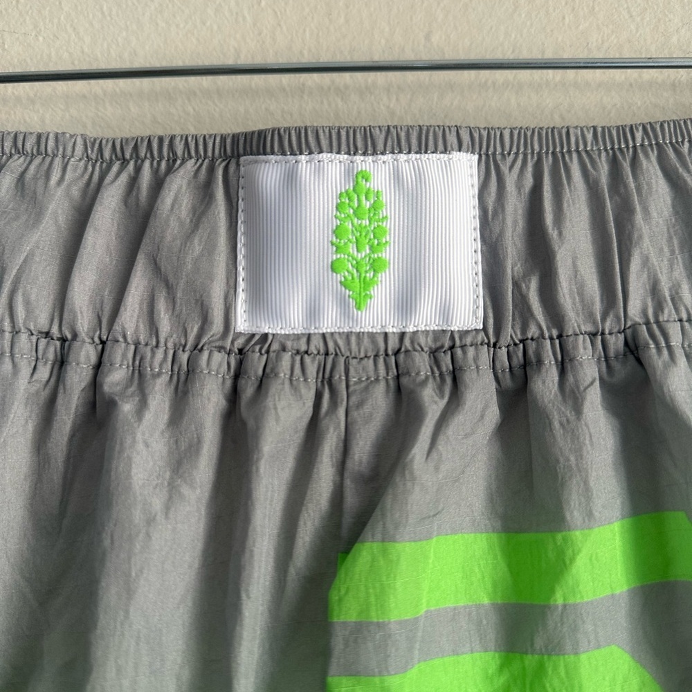 NWOT Free People Movement Varsity Blues Printed Logo Shorts - Picture 5 of 8
